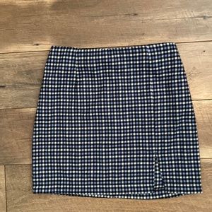 Wild Fable Blue and Black Plaid Skirt Size 6